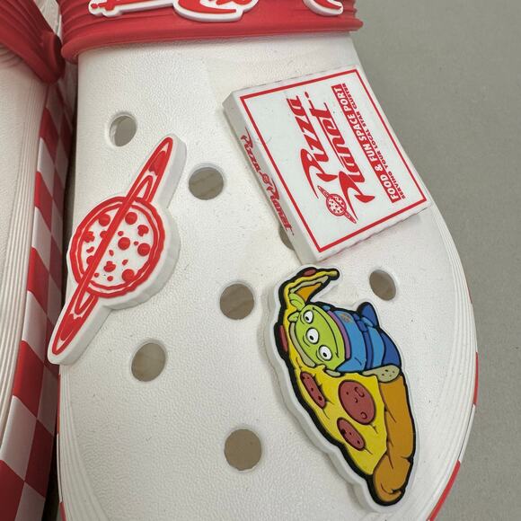 Crocs Toy Story Pizza Planet Off-Court Clog Men's size 8 Women's 10 - Picture 8 of 16